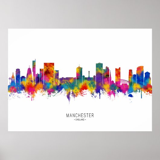 Manchester Skyline Poster (Vorne)