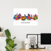 Manchester Skyline Poster (Heimbüro)