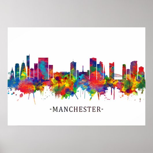Manchester Skyline Poster (Vorne)
