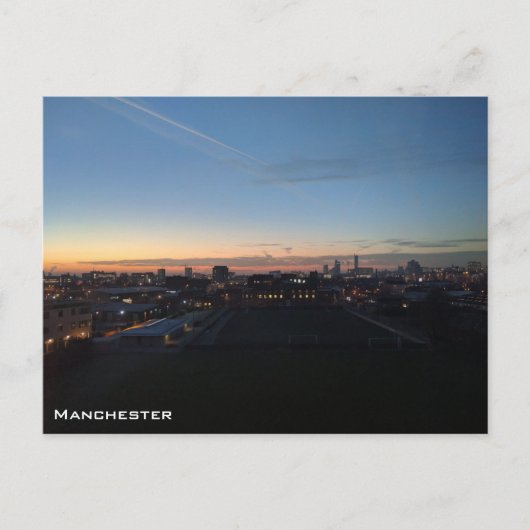 Manchester Skyline Postkarte (Vorderseite)