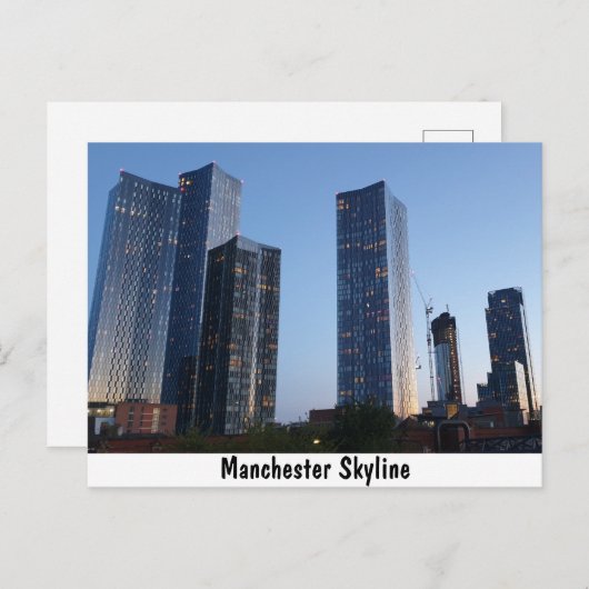 Manchester Skyline Postkarte (Vorne/Hinten)