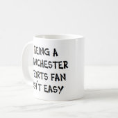 Manchester-Sportfan, zu sein Kaffeetasse (Vorderseite Links)