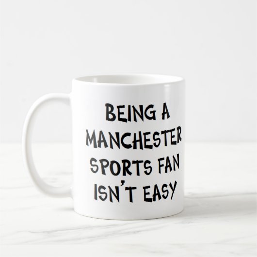 Manchester-Sportfan, zu sein Kaffeetasse (Links)