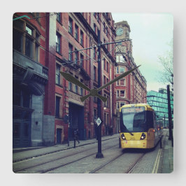 Manchester Street Quadratische Wanduhr