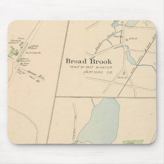 Manchester, Suffield, Broad Brook Mousepad (Vorne)