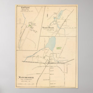 Manchester, Suffield, Broad Brook Poster