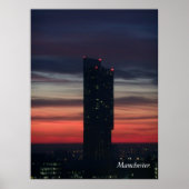 Manchester Sunset Poster (Vorne)