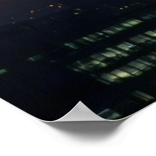 Manchester Sunset Poster (Ecke)