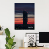 Manchester Sunset Poster (Heimbüro)
