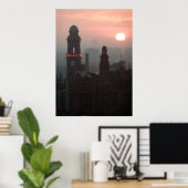 Manchester Sunset Poster (Heimbüro)