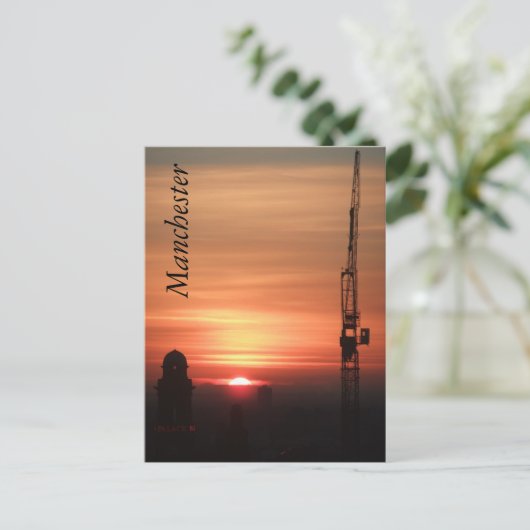 Manchester Sunset Postkarte (Stehend Vorderseite)