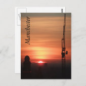 Manchester Sunset Postkarte (Vorne/Hinten)
