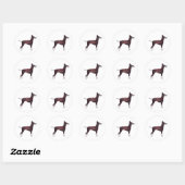 Manchester Terrier BESTE FREUNDIN Sticker (Blatt)