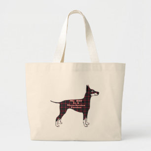 Manchester Terrier BESTE FREUNDIN Tote Bag Jumbo Stoffbeutel