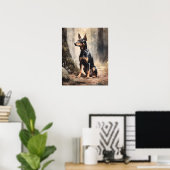 Manchester Terrier Dog Art Print Poster (Heimbüro)