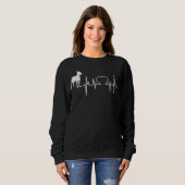 Manchester Terrier Dog Heartbeat Sweatshirt (Vorne ganz)