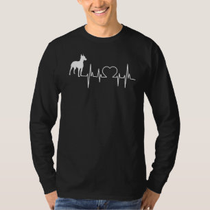 Manchester Terrier Dog Heartbeat T-Shirt