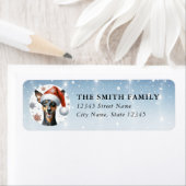 Manchester Terrier Dog Return Address Labels (Insitu)