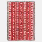 Manchester Terrier Dog Silhouetten Christmas Red R Decke (Vorderseite Vertikal)