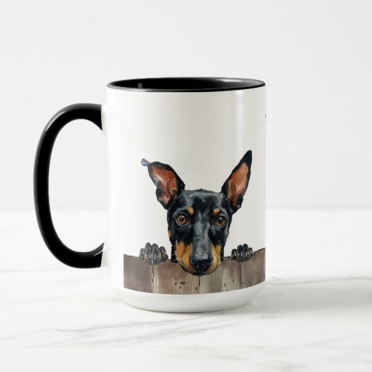Manchester Terrier Dog Tasse (Links)