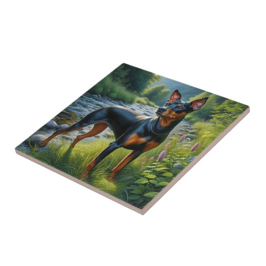 Manchester Terrier Fliese (Seite)