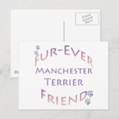 Manchester Terrier Furever Postkarte (Vorne/Hinten)
