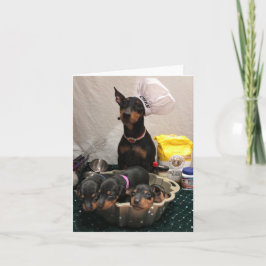 Manchester Terrier Holiday Card Karte