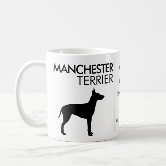 Manchester Terrier, Hundezucht Kaffeetasse (Links)