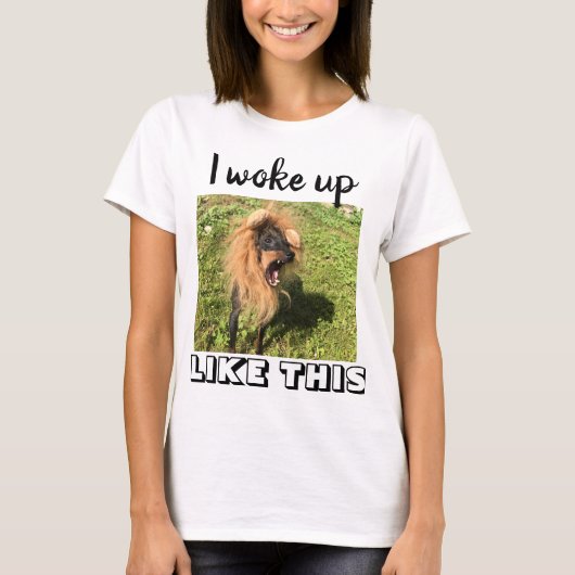 Manchester Terrier Ich weckte wie dieses Shirt (Vorderseite)