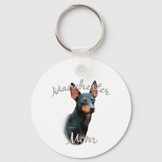 Manchester Terrier Mama 2 Schlüsselanhänger (Vorderseite)
