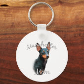 Manchester Terrier Mama 2 Schlüsselanhänger (Vorderseite)