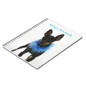 Manchester Terrier Notebook Blue Notizblock (Linke Seite)
