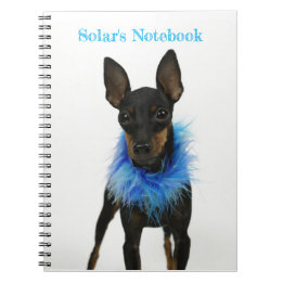 Manchester Terrier Notebook Blue Notizblock