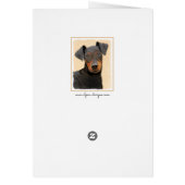 Manchester Terrier Painting Original Animal Art (Hinten)