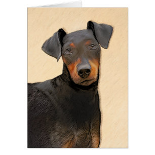 Manchester Terrier Painting Original Animal Art
