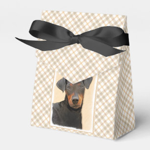 Manchester Terrier Painting Original Animal Art Geschenkschachtel