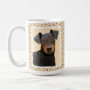Manchester Terrier Painting Original Animal Art Kaffeetasse