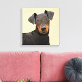 Manchester Terrier Painting Original Animal Art Leinwanddruck (Insitu (Wohnzimmer))