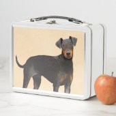 Manchester Terrier Painting Original Animal Art Metall Brotdose (Beispiel)