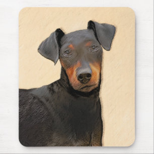 Manchester Terrier Painting Original Animal Art Mousepad