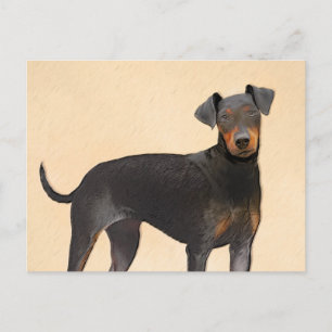 Manchester Terrier Painting Original Animal Art Postkarte