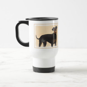 Manchester Terrier Painting Original Animal Art Reisebecher