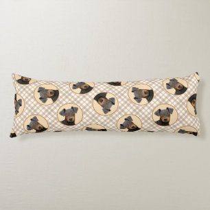 Manchester Terrier Painting Original Animal Art Seitenschläferkissen