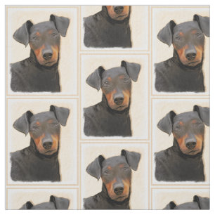 Manchester Terrier Painting Original Animal Art Stoff