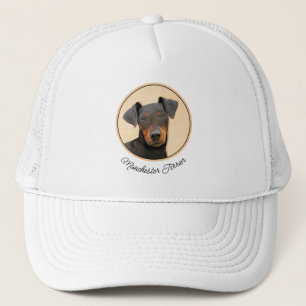 Manchester Terrier Painting Original Animal Art Truckerkappe