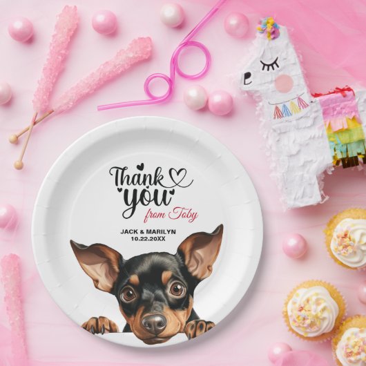 Manchester Terrier Pappteller (Party)