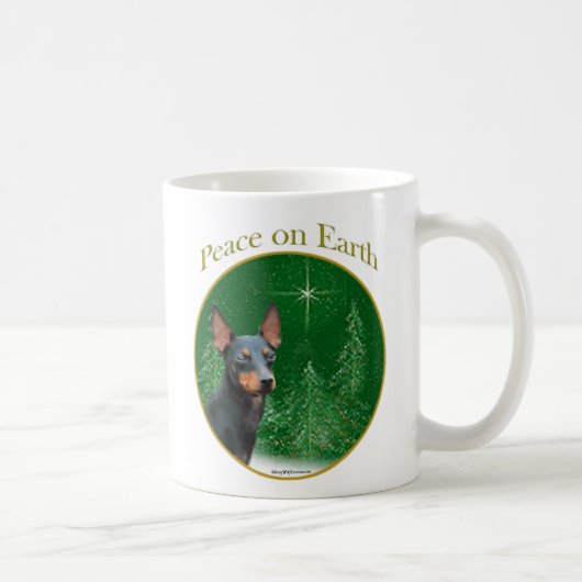 Manchester Terrier Peace Kaffeetasse (Rechts)