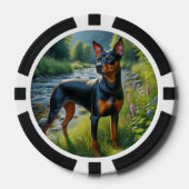 Manchester Terrier Pokerchips (Vorderseite)