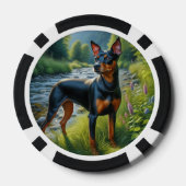 Manchester Terrier Pokerchips (Rückseite)