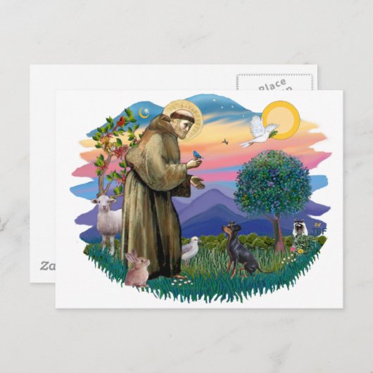 Manchester Terrier Postkarte (Vorne/Hinten)